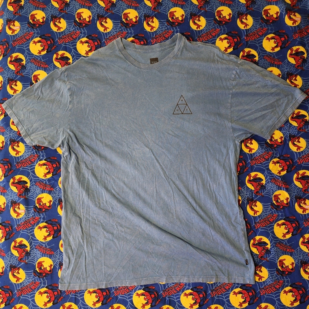 HUF Men's Blue Graphic T-Shirt XL